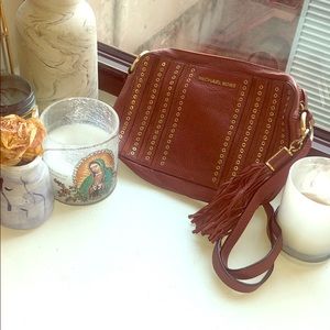 Michael Kors Maroon Leather Purse